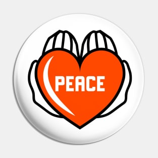 Peace and love Pin