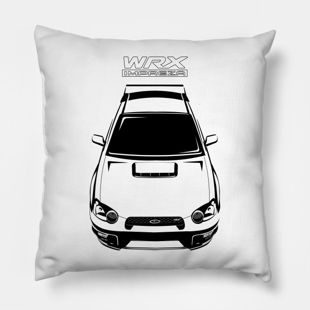 Impreza WRX STI 2nd gen 2003-2005 Pillow by jdmart