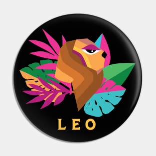 LGBTQ ZODIAC LEO Pin