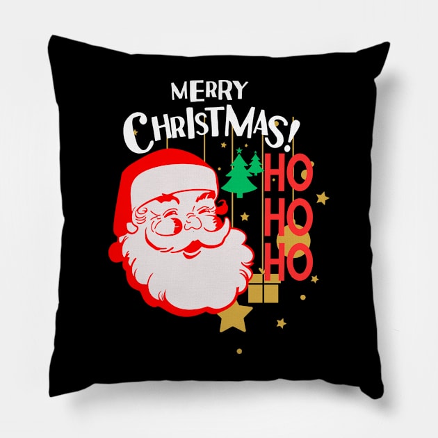 Festive Christmas Delight Pillow by Tee-ss