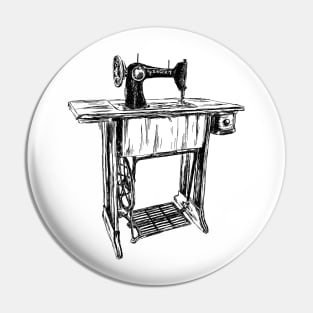 Sewing machine drawing Pin