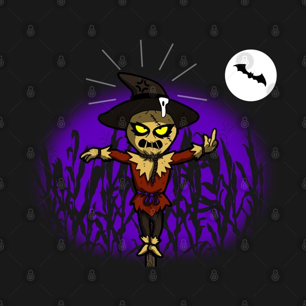 Superhero Vigilante Inspired Funny Scarecrow Pooped By a Bat by BoggsNicolas