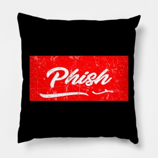 phish red vintage Pillow