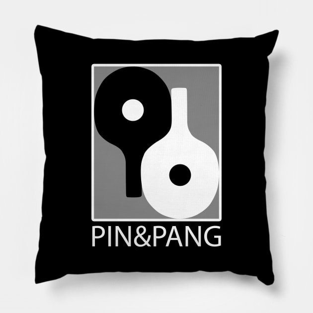 Ping Pong - Yin Yang Pillow by TMBTM