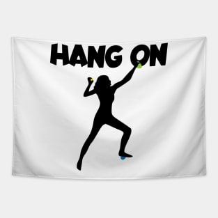 Hang on women Tapestry