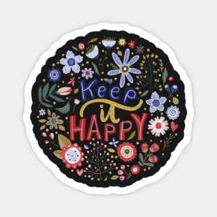 Keep It Happy | Floral Magnet