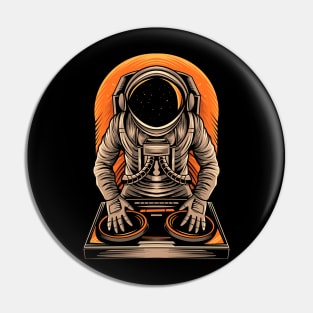 Astronaut DJ space dj Pin