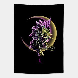 Girl magician in the moon Tapestry