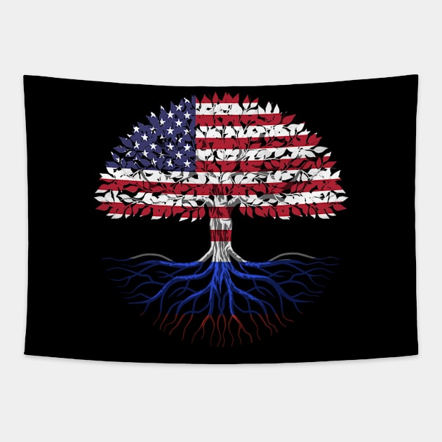 Russian American citizenship gift Tapestry by SerenityByAlex