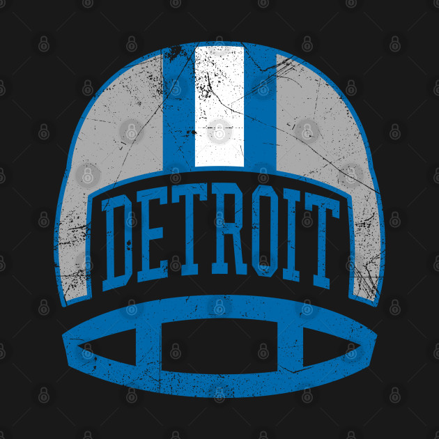 Disover Detroit Retro Helmet - White - Lions - T-Shirt