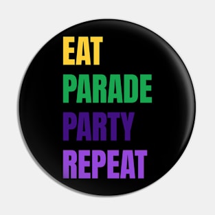 Eat Parade Party Repeat Pin