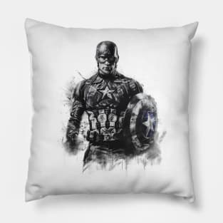 CAPTAIN AMERICA CHARCOAL Pillow