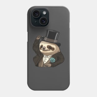 Sloth Funny Top Hat Phone Case