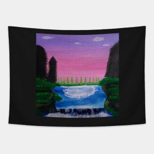 Relaxing waterfall landscape - beautiful Tapestry