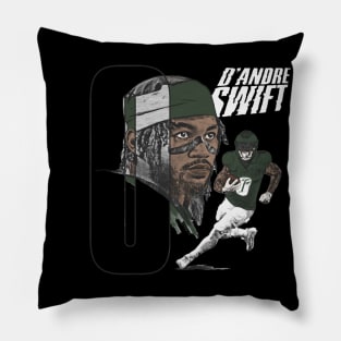 D'Andre Swift Philadelphia Portrait Number Pillow