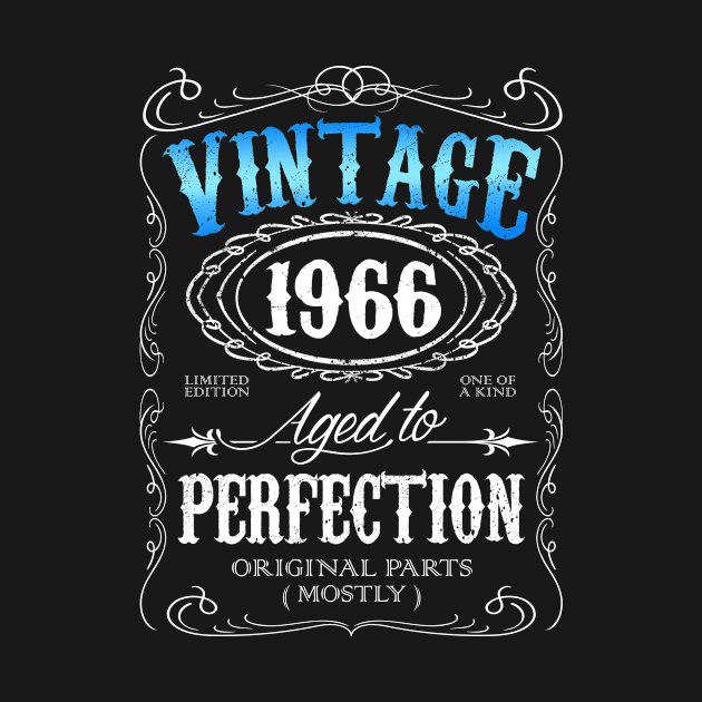 Vintage 1966 aged to perfection 50th birthday gift for men 1966 50 birthday by AwesomePrintableArt