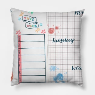 Bullet journal Pillow