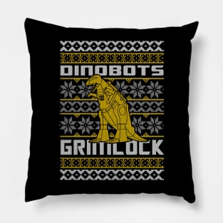 GRIMLOCK DINOBOT UGLY CHRISTMAS SWEATER Pillow