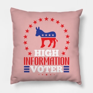 high information voter - Vote 2020 Elections Pillow