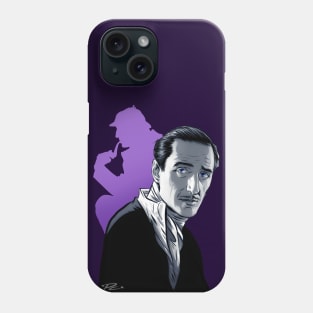 Basil Rathbone - An illustration by Paul Cemmick Phone Case