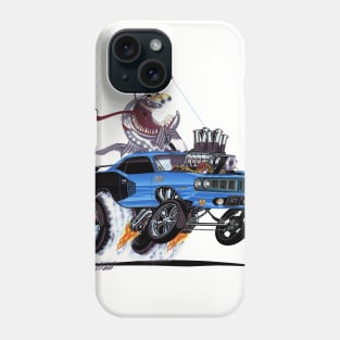 FISHTAILIN 1971 HEMI 'cuda Blue Phone Case