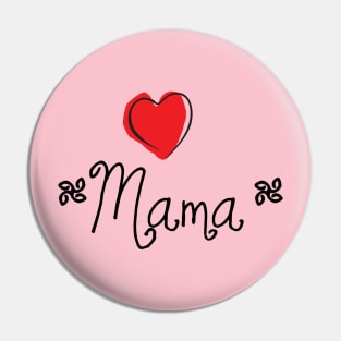 Mama Heart Pin