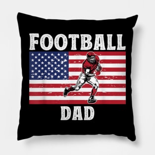 Mens Fathers Day Football Graphic Football Bonus Dad Pillow