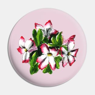 Dessert Rose Flowers Watercolor Painting Pin