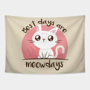 Best Days Are Meow Days Tapestry