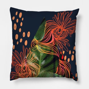 Tropical Leaves Pillow