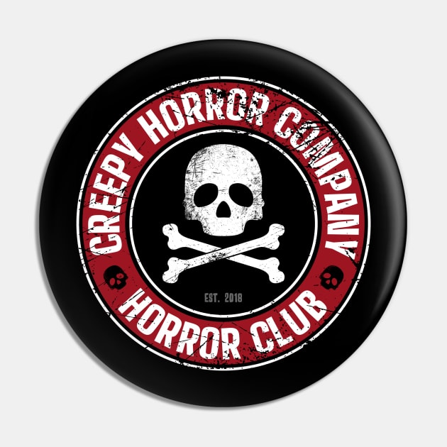 Creepy Horror Horror Club Pin by CreepyHorrorCompany