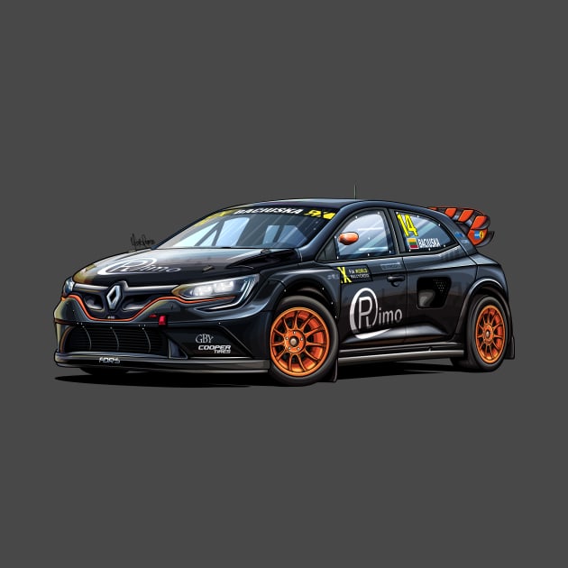 Renault Megane RX Super Car by Mario Ramos Rally Art