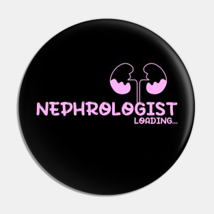 Future Nephrologist, doctor, kidneys - pink Pin