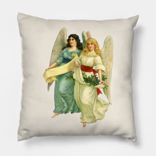 Victorian Christmas Angels Pillow