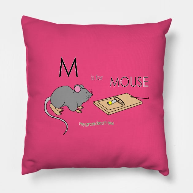 M is for MOUSE Pillow by mygrandmatime