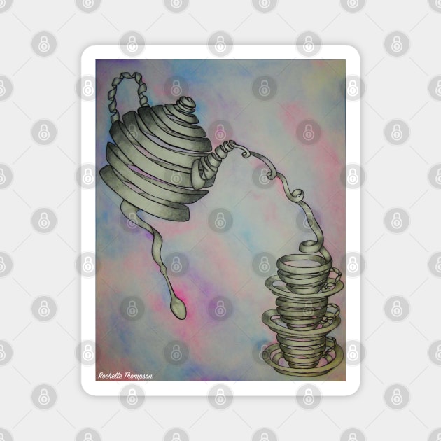 Wrapped Teacups Magnet by Rororocker