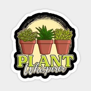 Funny Plant Whisperer Gardening Pun Magnet