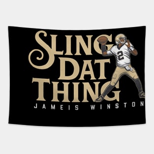 Jameis Winston Sling Dat Thing Tapestry