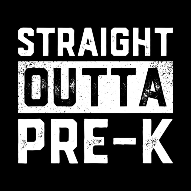 Straight Outta Prek Tshirt Funny Graduation Gift Kids by marjaalvaro