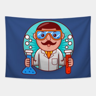 Scientist Man Tapestry