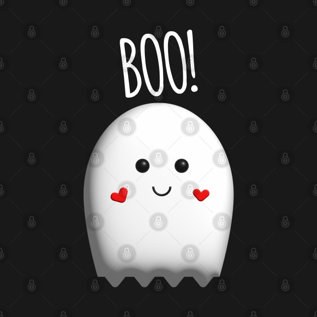 Cute Ghost Boo! by Ferhat Sözeri Art