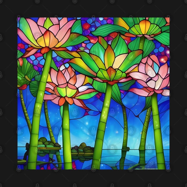 Stained Glass Waterlily by LyndiiLoubie