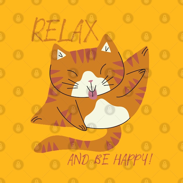 Relax and be happy by CatCoconut-Art