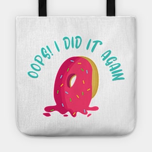 Oops Dropped Dessert Pink Doughnut Tote