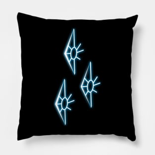 Neon Cutie Mark - Rarity Pillow