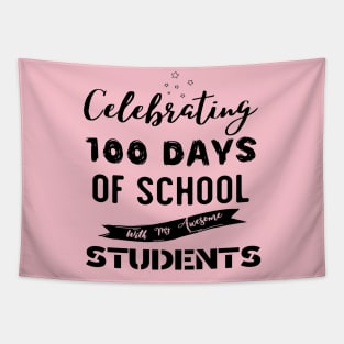 Celebrating 100th day of School with my awesome Students Tapestry