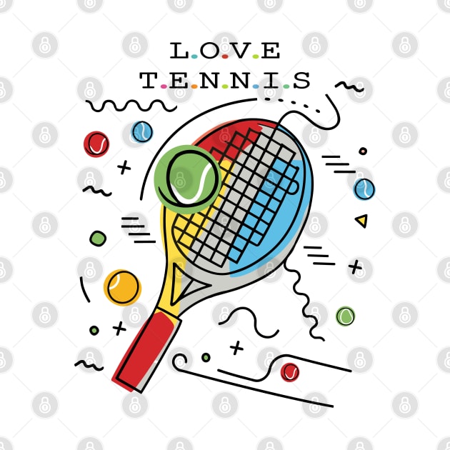 Love Tennis by Fashioned by You, Created by Me A.zed