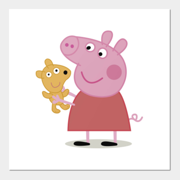 peppa pig and teddy