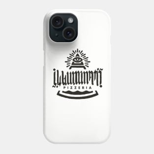 Illuminati's Pizzeria [black badge] Phone Case