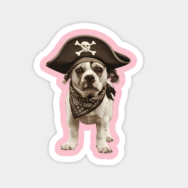 Dog's Nautical Pirate Pup Magnet by animegirlnft